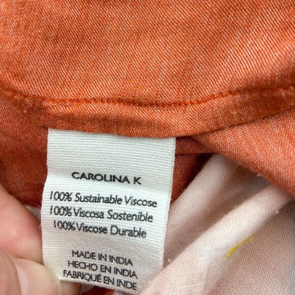 CAROLINA K Womens Luz Peonies Print Halter Maxi Dress Sz‎ Large - Picture 11 of 11